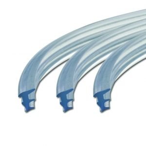 Transparent type Sealing strips use for aluminium window Extruded T shape Pressed in with glass
